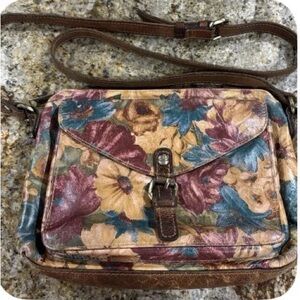 Patricia Nash Multicolor Floral Crossbody Bag